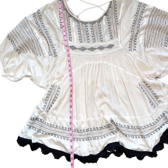 Free People Wild One Embroidered Top - Picture 14 of 16